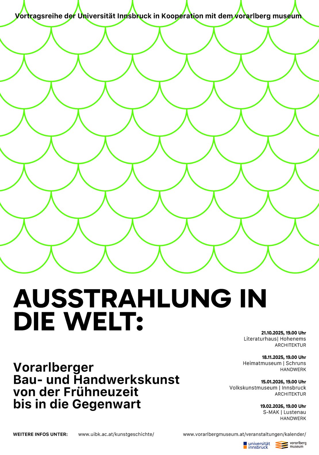 Veranstaltungen zur Vortragsreihe