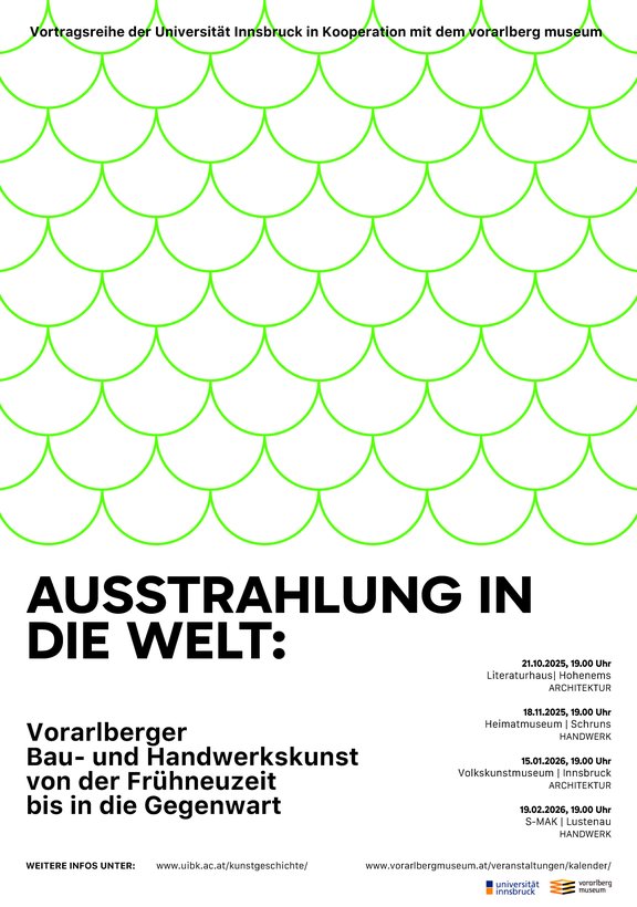 Veranstaltungen zur Vortragsreihe