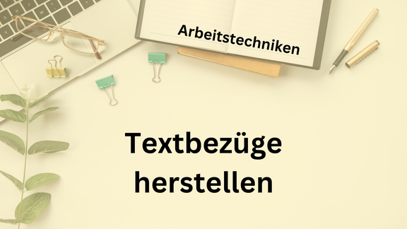 Textbezüge herstellen