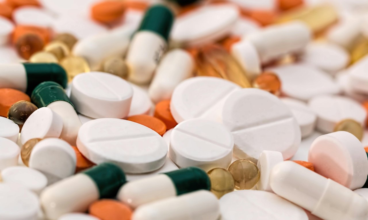 Close-up of medication
