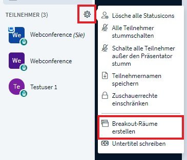 Breakoutroom erstellen