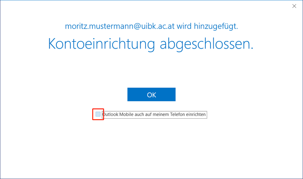 Outlook_Extern - Outlook Mobile deaktivieren