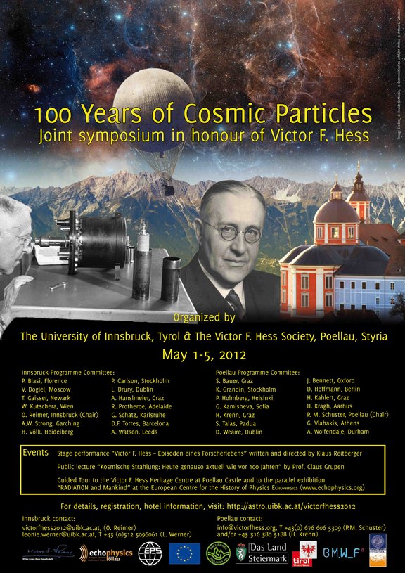 Poster 100 Years of Cosmic Particles
