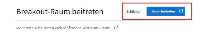 Breakoutroom beitreten