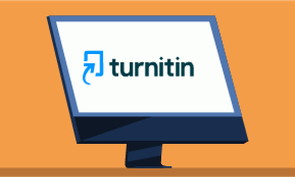 Bildschirm mit Turnitin Logo