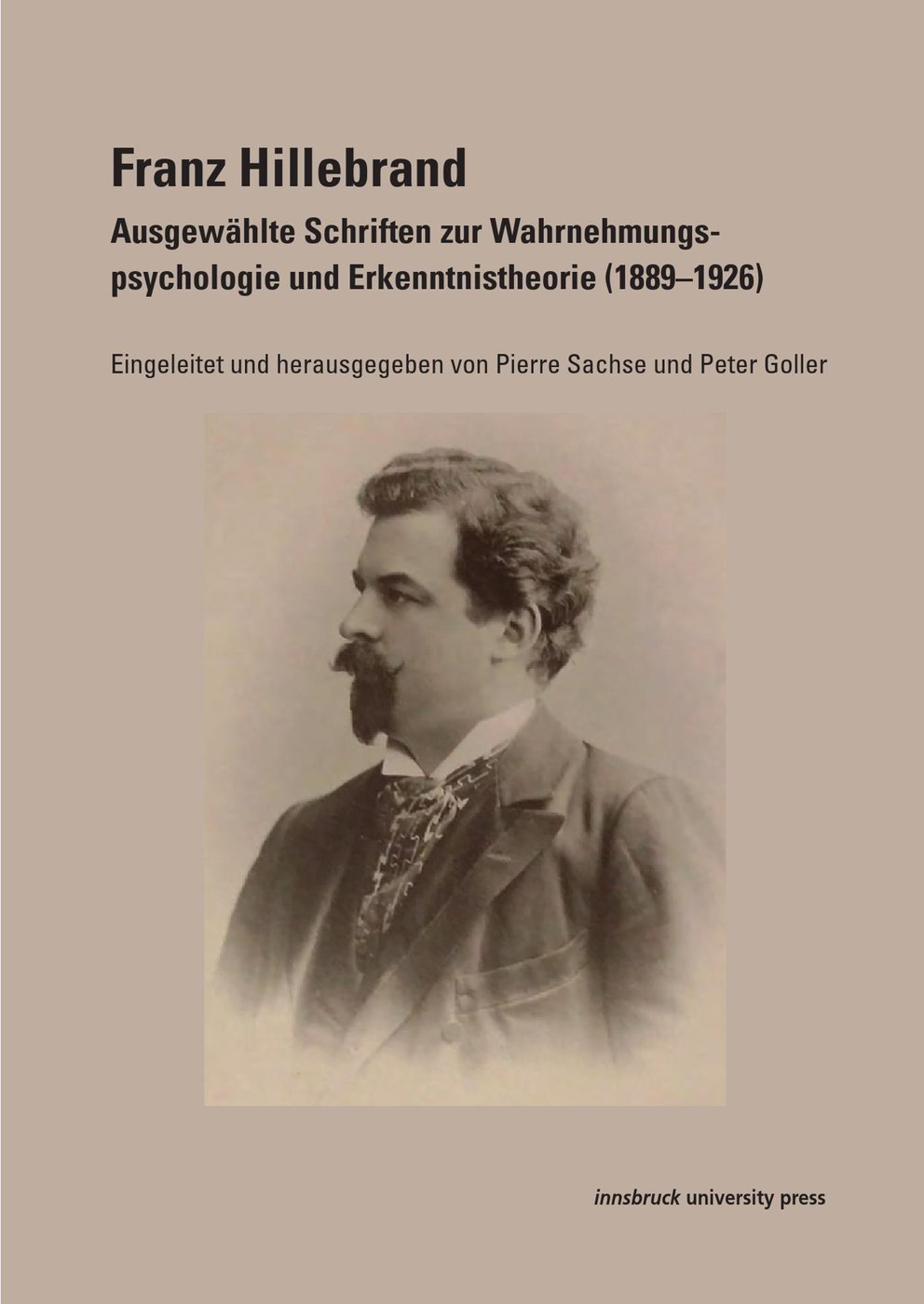 F. Hillebrand Ausgewählte Schriften, (c) Innsbruck University Press