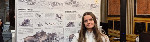 Mariia Protsan bei der Präsentation im Parlament