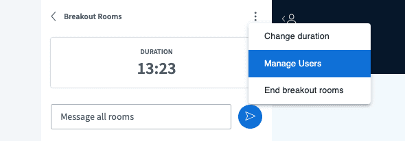 Breakouträume Benutzer verwalten