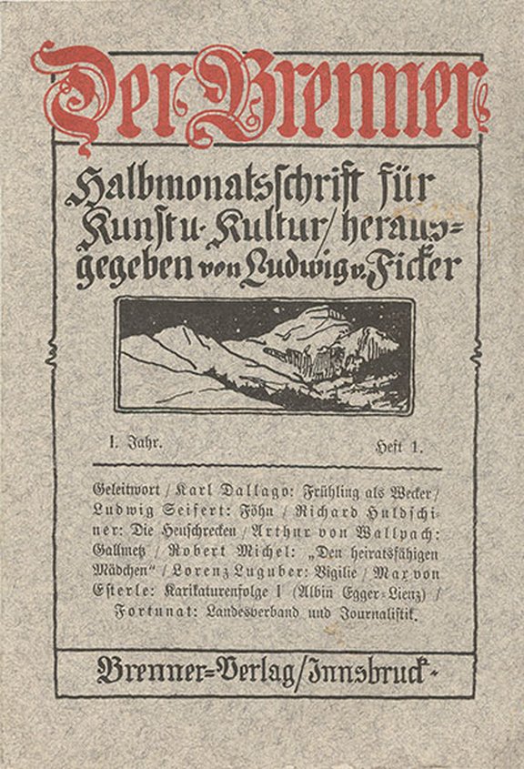 Der Brenner, 1.1910,1