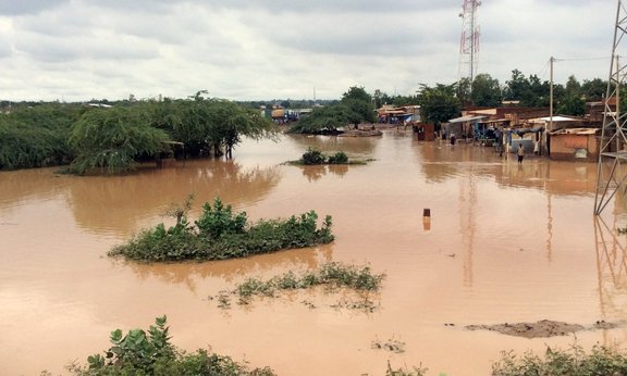 Überschwemmung in Ouagadougou