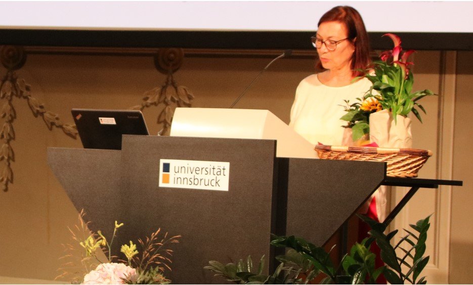 Martina Kraml bei ihrer Abschiedsvorlesung