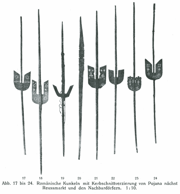 Romania, Poiana, distaffs