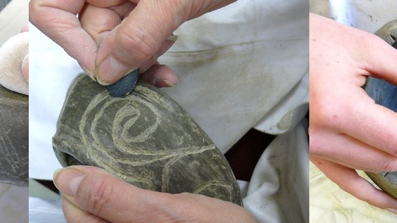 Glätten und Polieren der Gefäßoberfläche