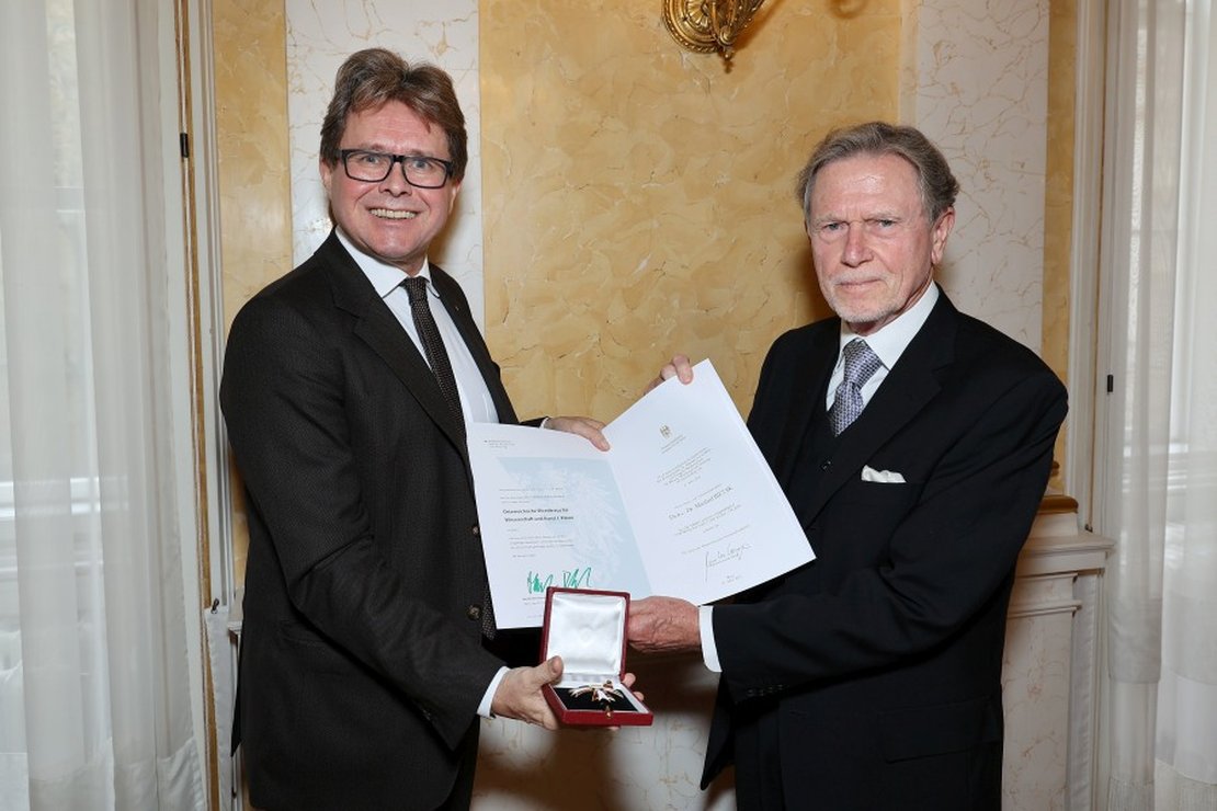 Verleihung Österreichisches Ehrenkreuz für Wissenschaft und Kunst I. Klasse