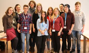 10 Schülerinnen und Schüler des BORG Mittersill und des BG/BRG Zell am See
