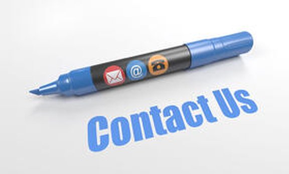 Stift mit Icons, darunter "Contact Us"