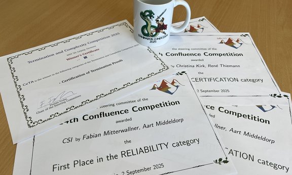 Various certificates fo winners