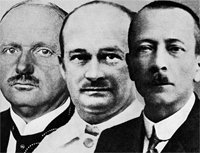 Hans Fischer, Adolf Windaus und Fritz Pregl