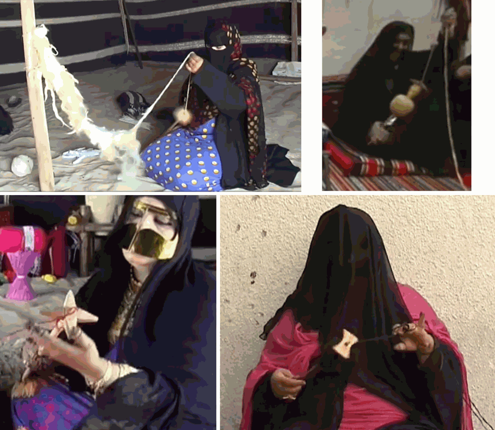Abu Dhabi, women spinning
