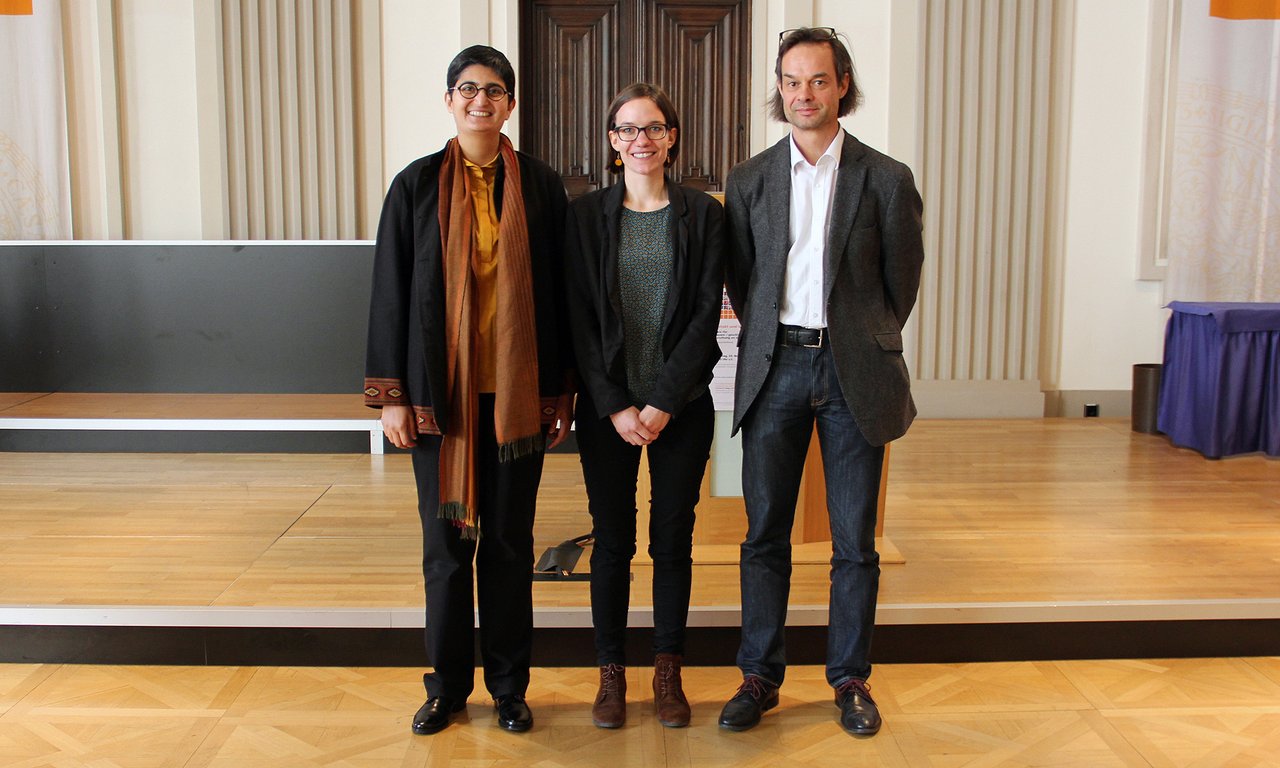 Nikita Dhawan, Julia Grabenweger und Martin Sexl (von links)