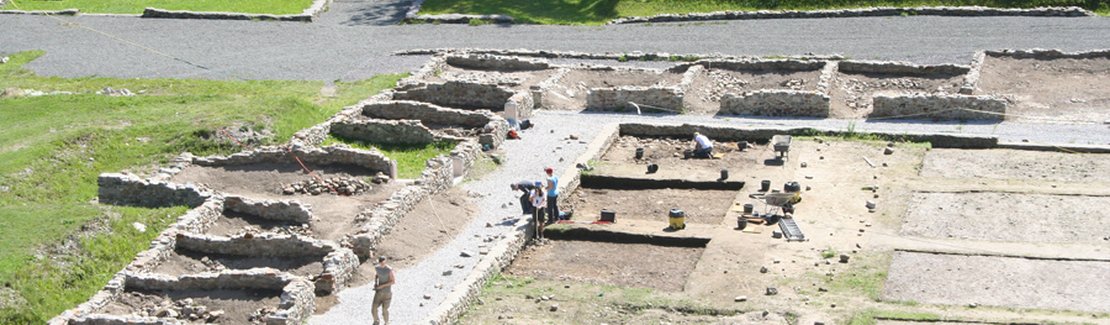 Grabungsarbeiten am Forumsplatz