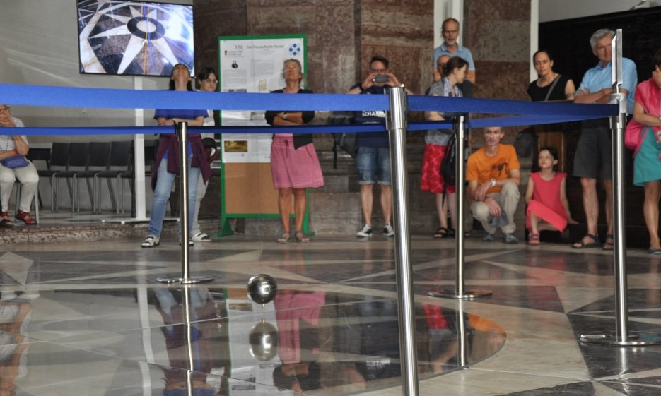 Das Foucault'sche Pendel in der Jesuitenkirche