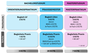 Praktika im Studienverlauf