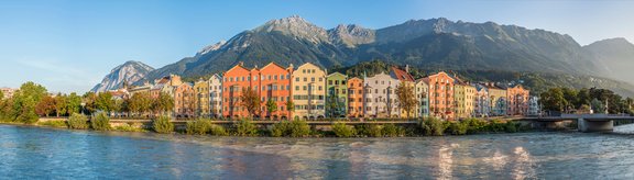 Häuserreihe am Inn, Mariahilf, Innsbruck