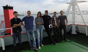 Das Innsbrucker Team am Forschungsschiff Sonne