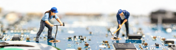 Images of AI workers