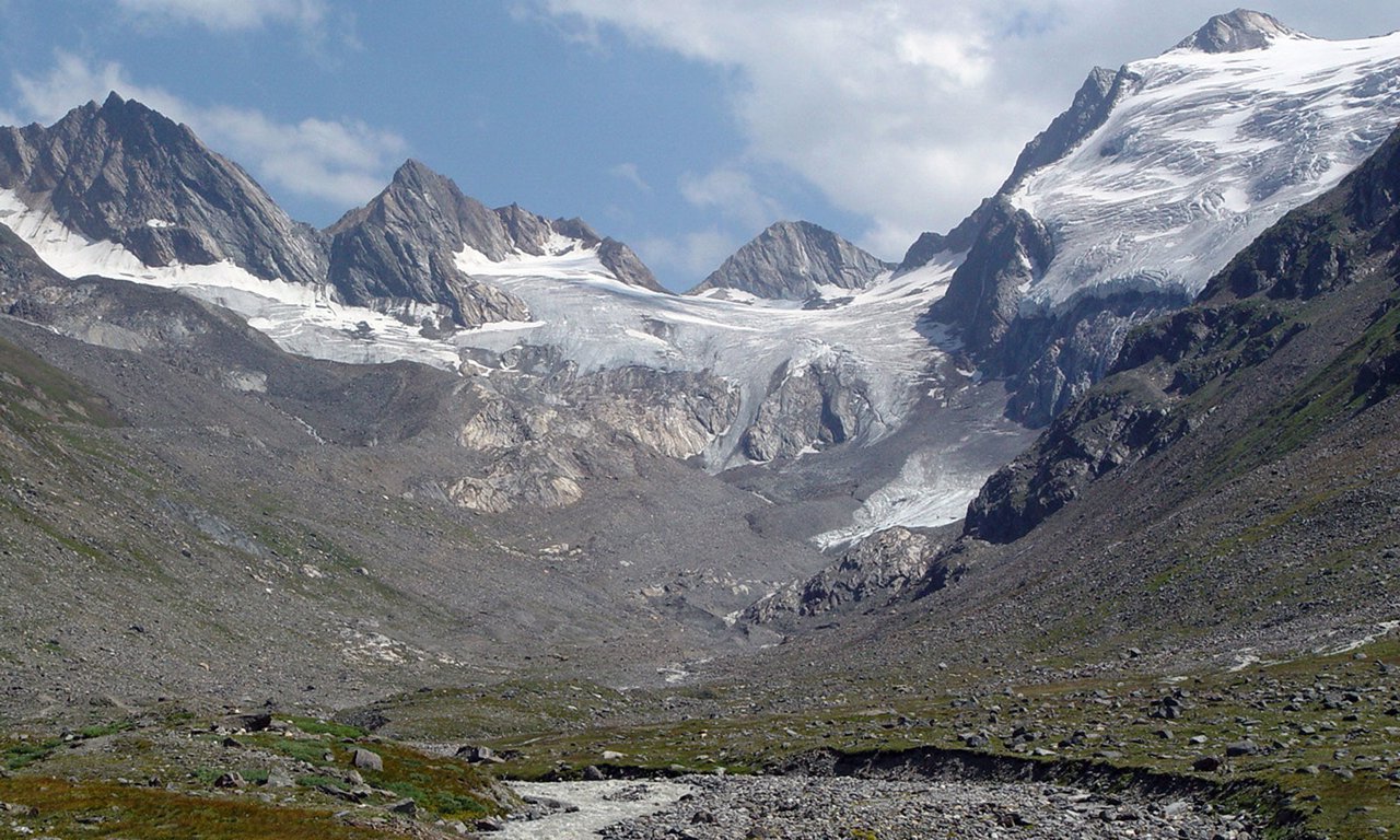 Blick auf das Rotmoostal im Ötztal