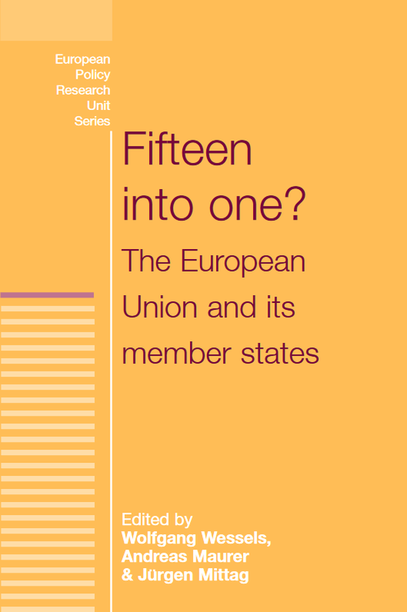 Buchcover Manchester University Press Fifteen into one