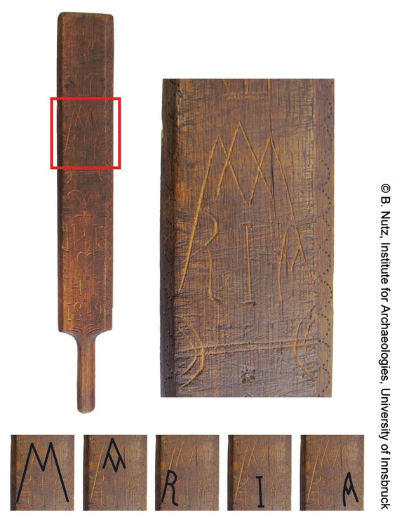 Waschrumpel_Maria_Monogramm / Itemized Virgin Mary Monogram