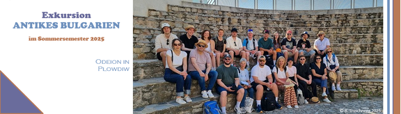Gruppenbild im Römischen Odeion in Philippopolis (heute Plowdiw)