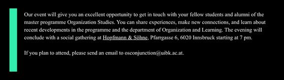 Anmeldung unter osconjunction@uibk.ac.at.