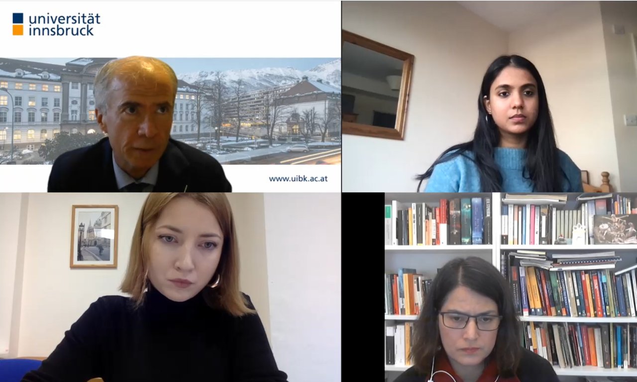 Screenshot des Online-Meetings