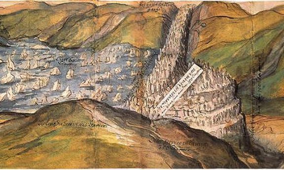 Vernagtferner damming the runoff of Hochjoch-, Hintereis- and Kesselwandferner in 1601 (Nicolussi, 1990)
