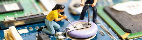 Images of AI workers