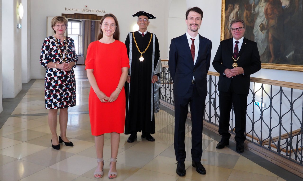 Gruppenfoto anlässlich der Sub-auspiciis-Promotion 2021.