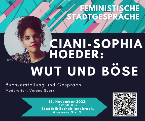 Flyer Feminsistische Stadtgespräche Ciani-Sophia Hoeder