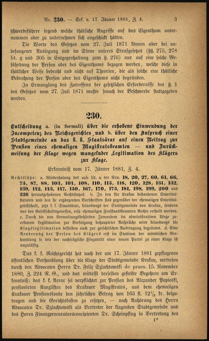 PerzLoyErkenntnis1881Nr4