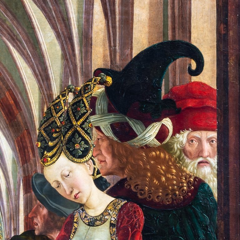 Darstellung der Ehebrecherin am Pacheraltar