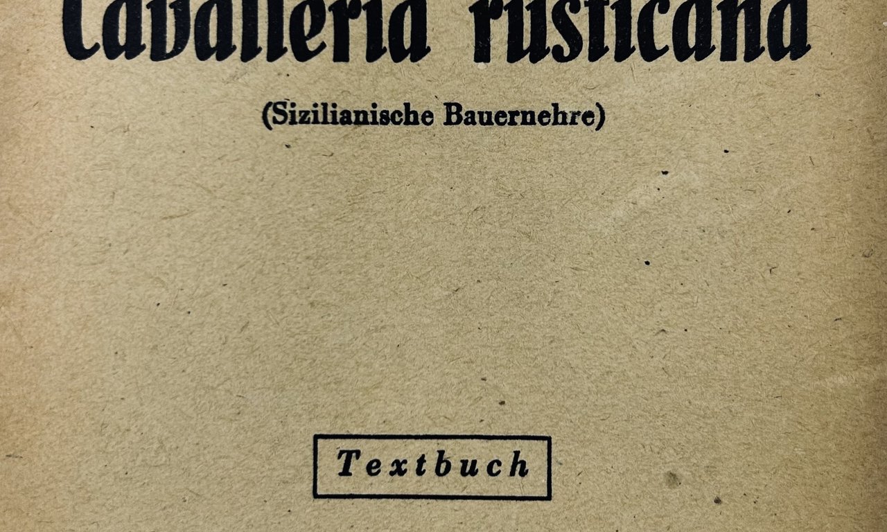 cavalleria rusticana