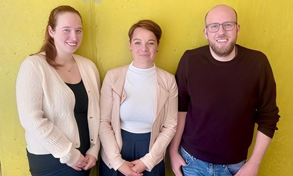 Judith Neuthard, Nina Grünberger und Ferdinand Pinzer-Bakay