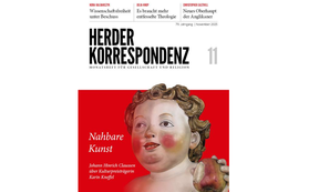 Auf dem Bild ist die Titelseite der Herder Korrespondenz (Ausgabe November 2025) zu sehen.
