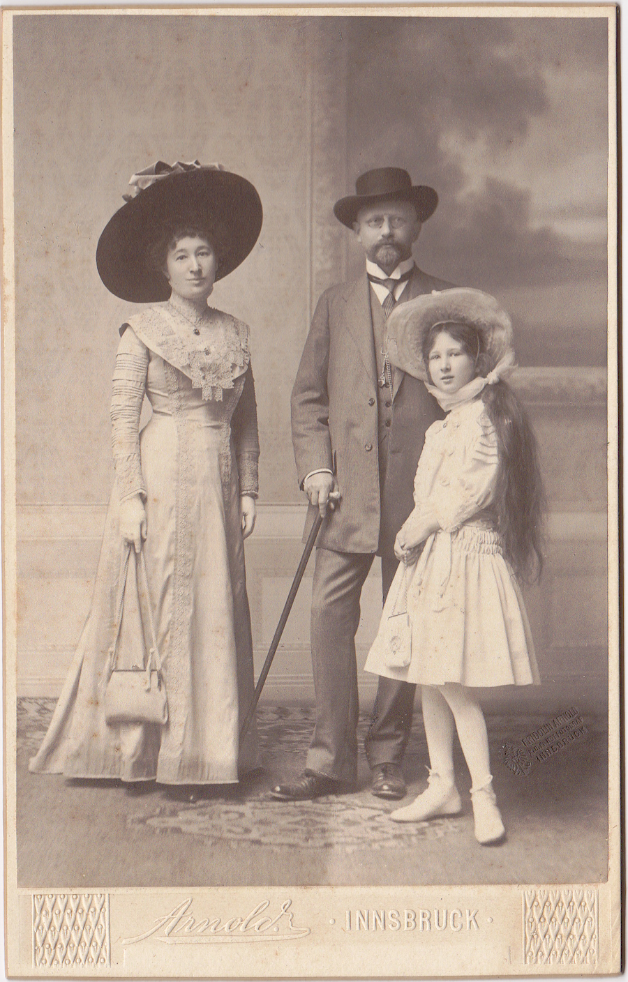 Zoe, Rudolf und Cornelia Greinz, ca. 1910