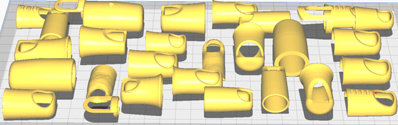 3-d Scans von Fingern.