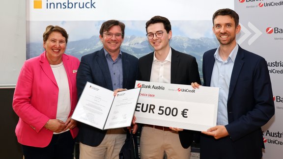 Anerkennungspreis für Moritz Rainer