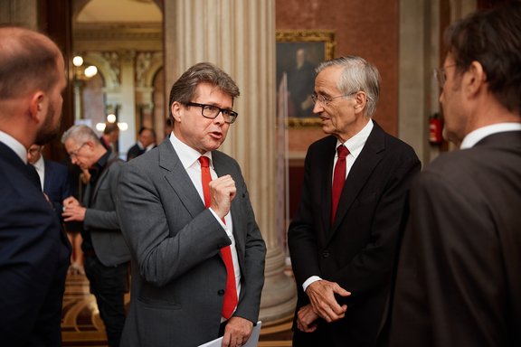 Minister Polaschek und Rektor Märk