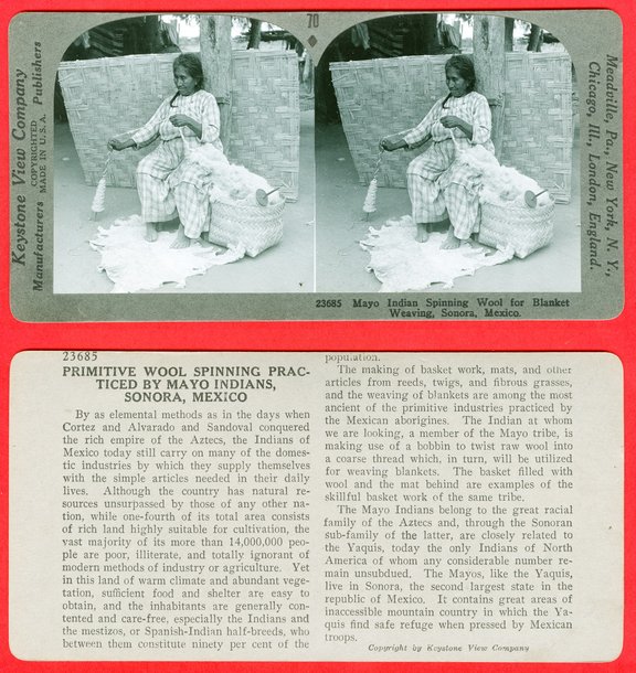 Mexico, Majo woman spinning